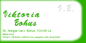 viktoria bohus business card
